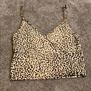 Cheetah print tank top